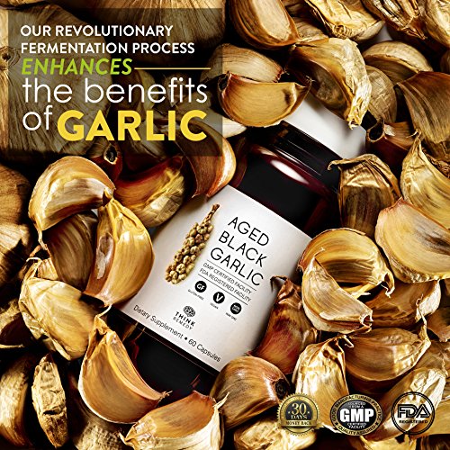 Aged Black Garlic Capsules  Garlic Pills for High Blood Pressure and ...