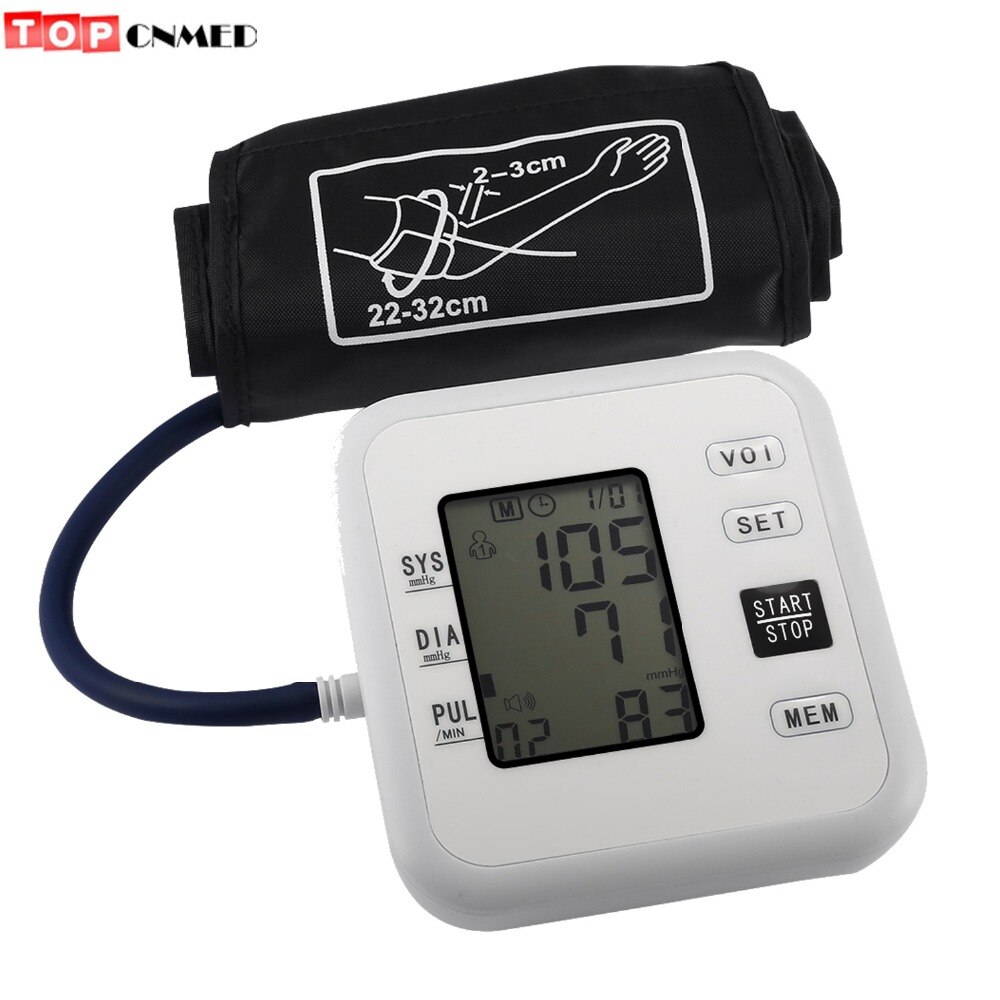 Automatic Arm Blood Pressure Monitor English Voice Broadcast 99sets of ...
