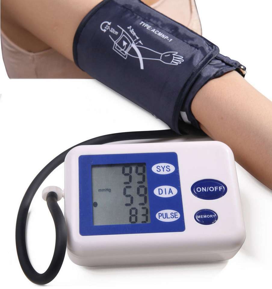 Automatic Digital Arm Cuff Blood Pressure and Pulse Monitor ...