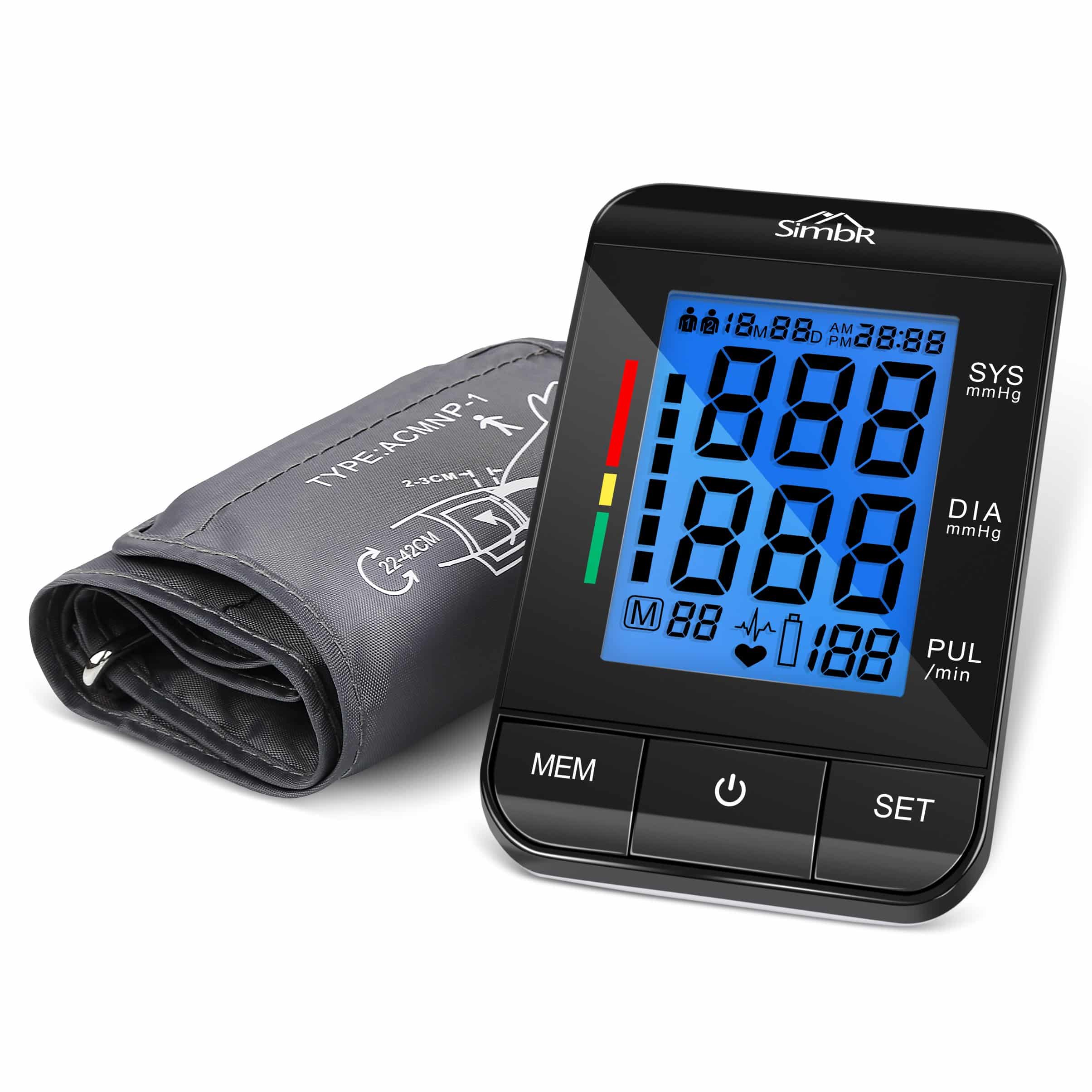 Buy SIMBR Upper Arm Blood Pressure Monitor, Clinically Accurate ...