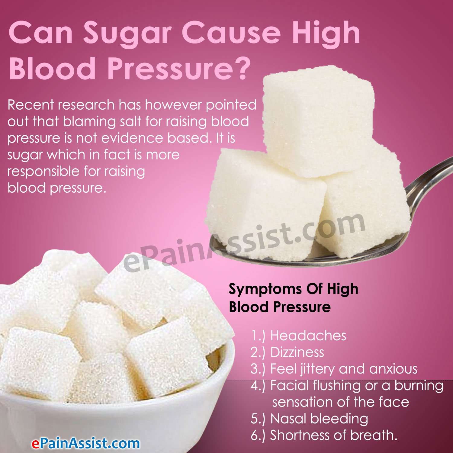Can Sugar Cause High Blood