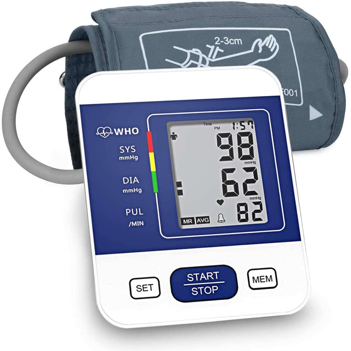 CAZON Blood Pressure Monitor Upper Arm Accurate Digital BP Machine for ...