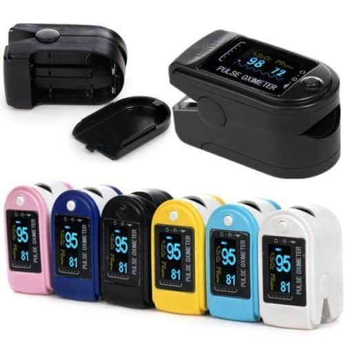 CE FDA Fingertip pulse oximeter,Blood Oxygen SPO2 PR monitor+Rubber ...