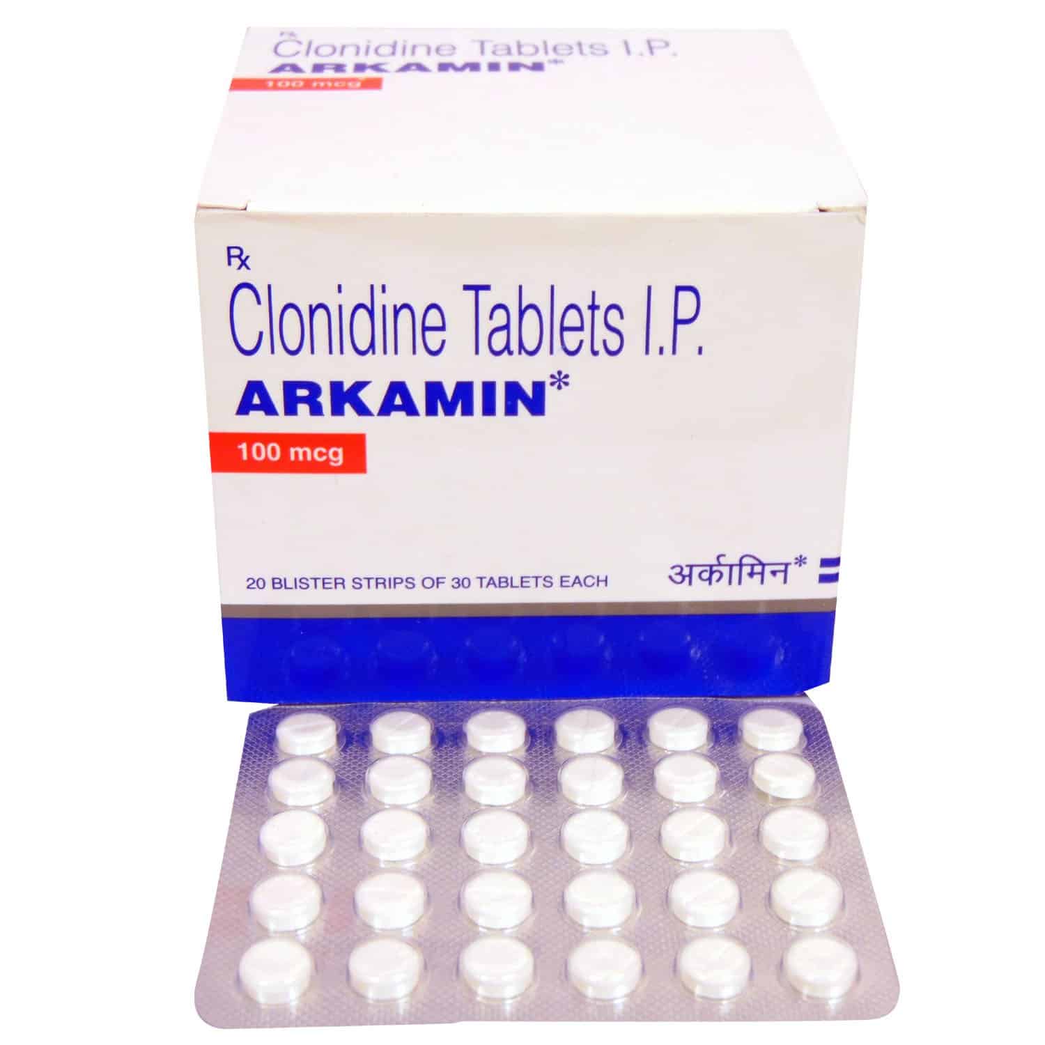 Clonidine 100mg Arkamin Tablet, Torrent Pharmaceuticals Ltd, Packaging ...