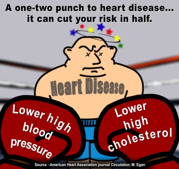 Controlling blood pressure, cholesterol may significantly cut heart ...