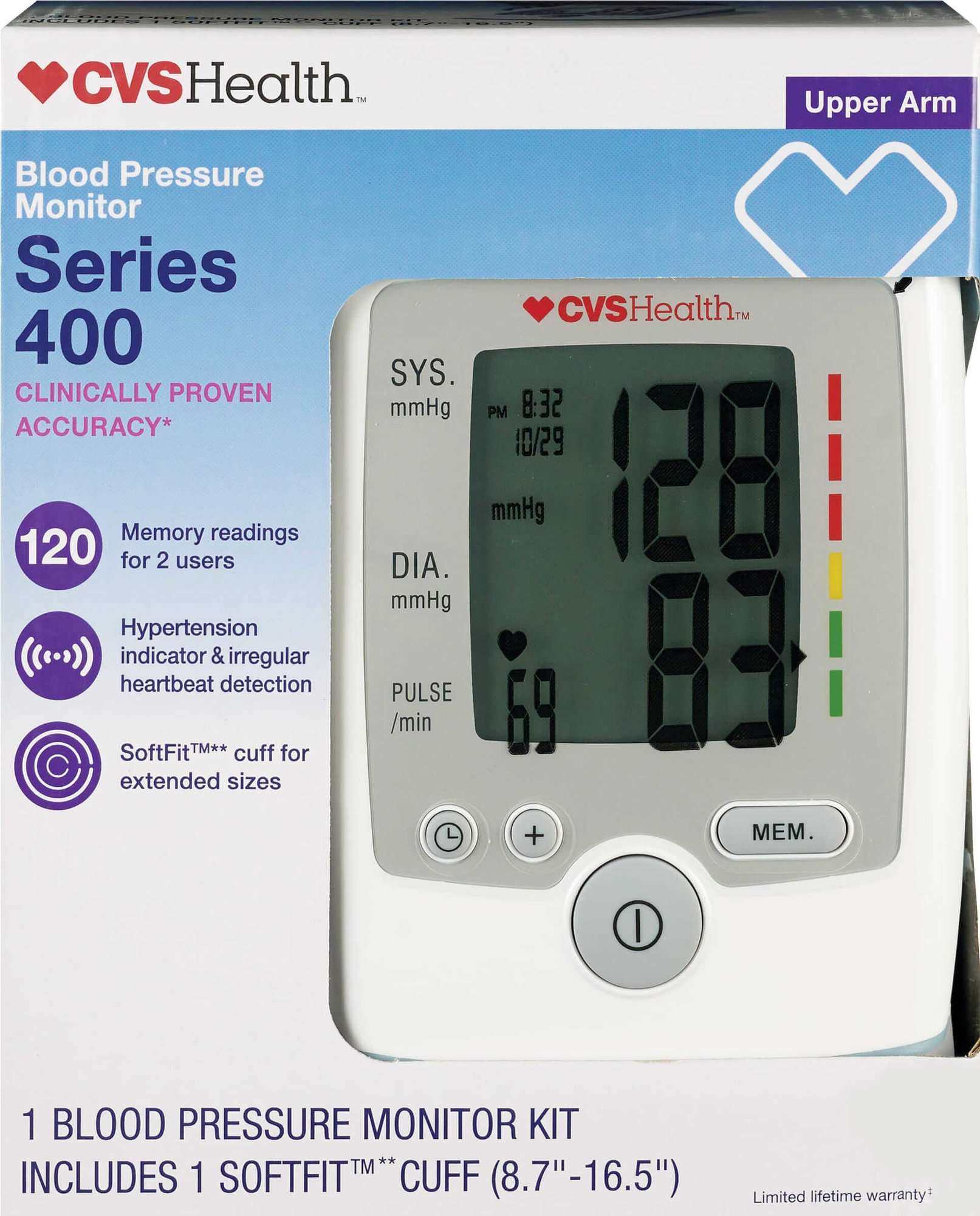 CVS Health Advanced Auto Blood Pressure Monitor