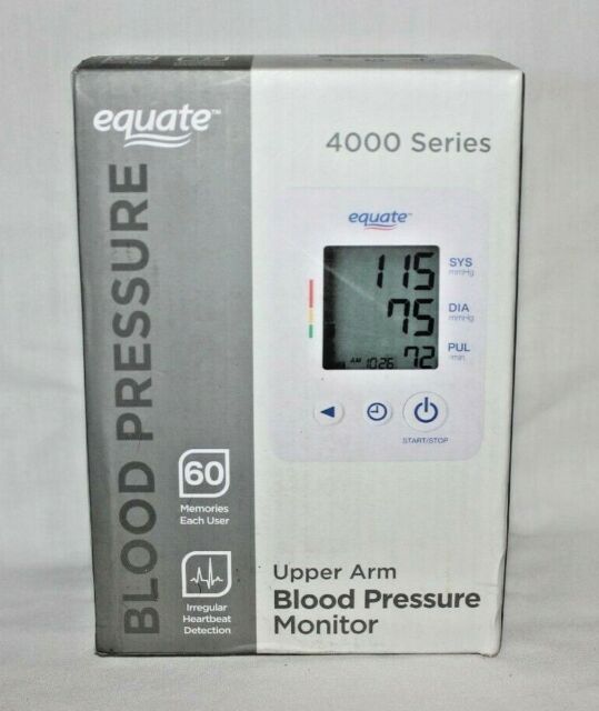 EQUATE Blood Pressure Upper Arm Monitor 4000 Series 123 for sale online ...