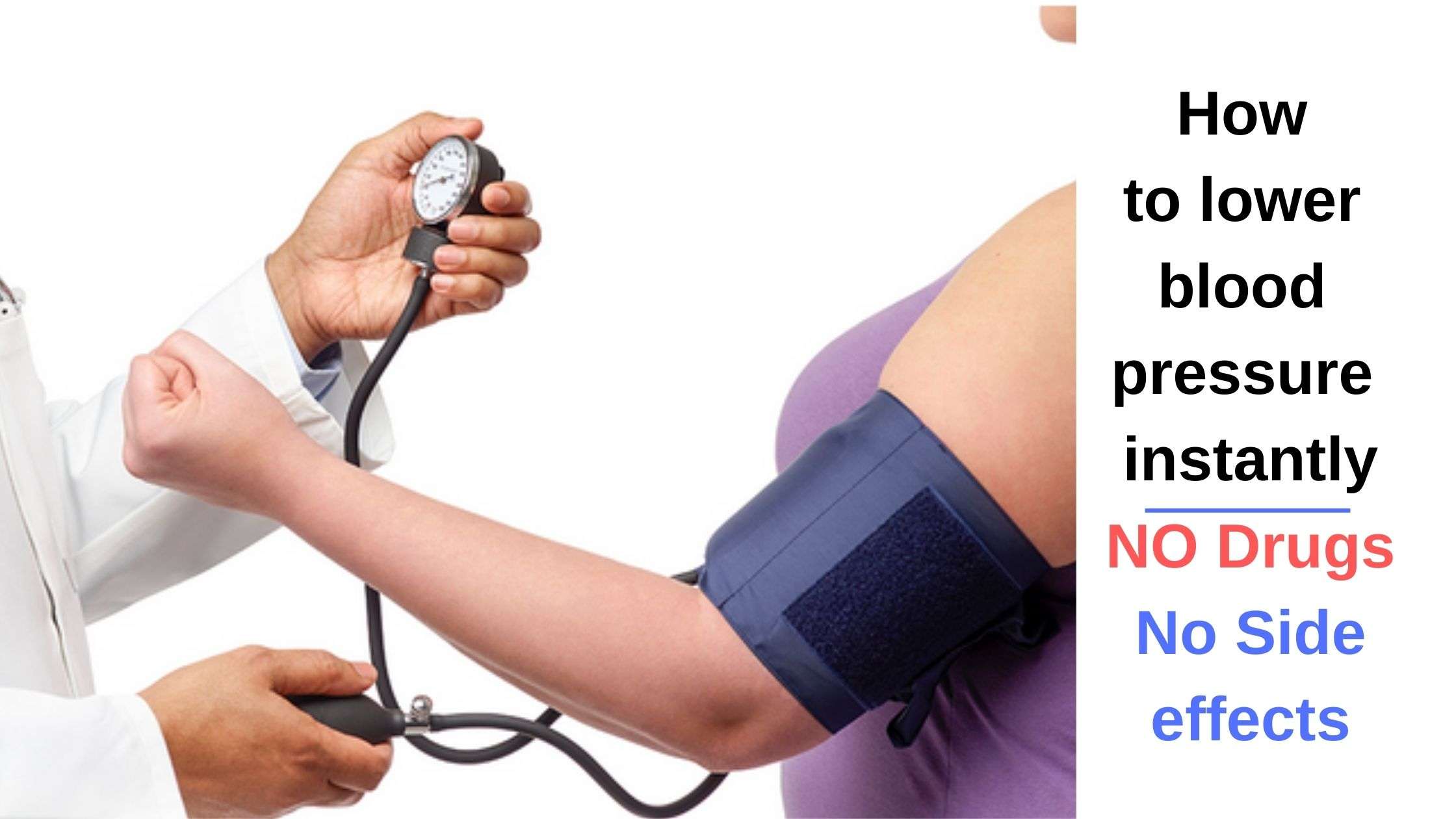 How To Lower Blood Pressure Instantly: No Drugs, No Side Effects ...