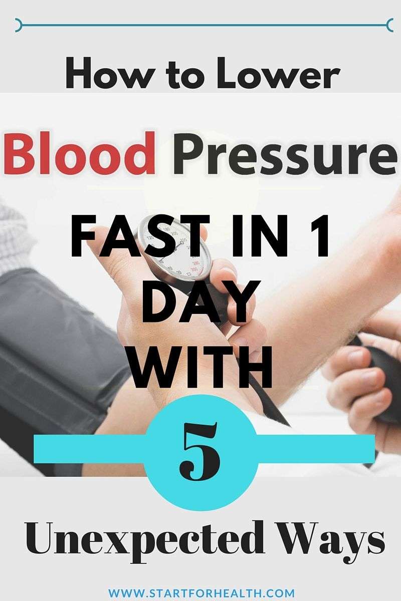 How To Lower Blood Pressure Quickly At Home