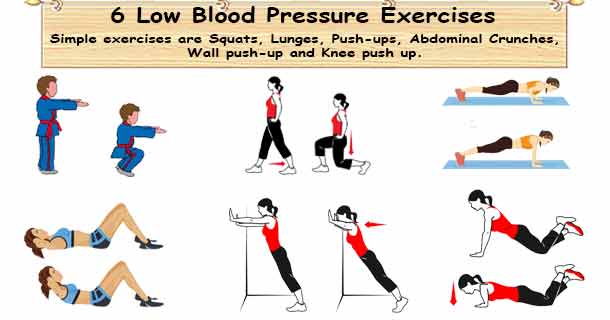 Low blood pressure Exercises