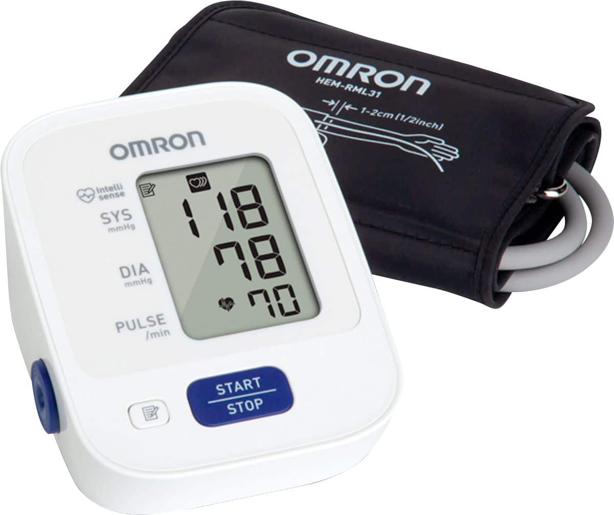 Omron 3 Series Automatic Blood Pressure Monitor Black/White BP7100 ...
