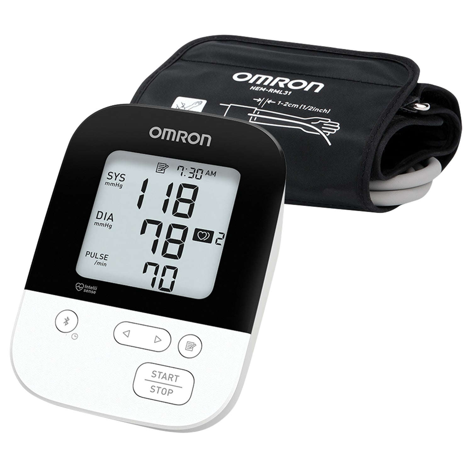 Omron 5 Series Wireless Upper Arm Blood Pressure Monitor (Model BP7250 ...