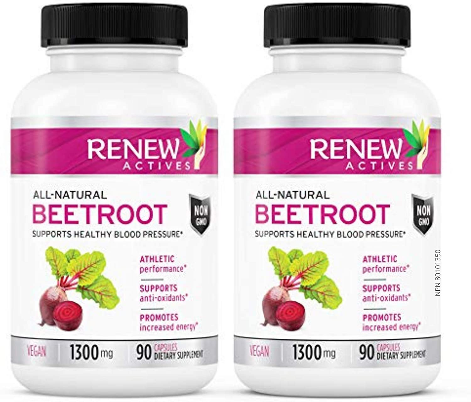 Renew Actives Organic Beetroot Supplement: Pure 1300mg Beet Root Powder ...
