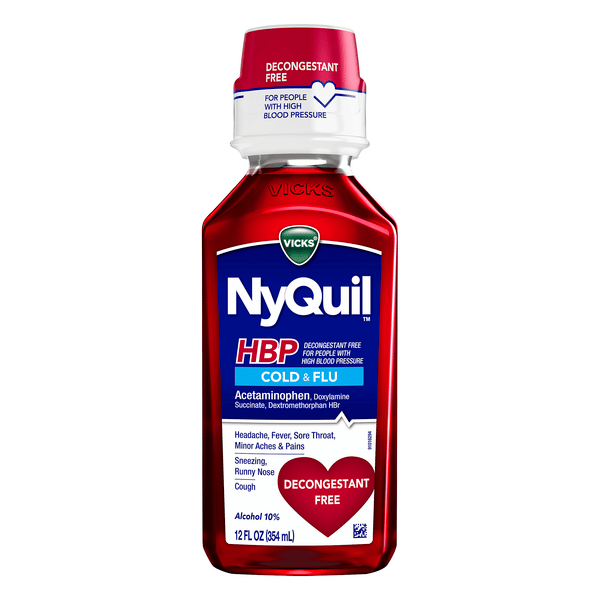 Save on Vicks NyQuil HBP High Blood Pressure Cold &  Flu Pain Relief ...