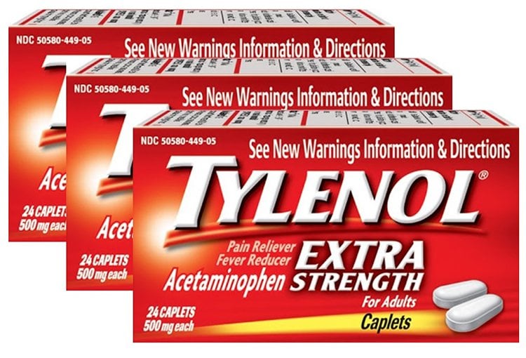 Tylenol Pain /Fever Reducer Acetaminophen Extra Strength ...